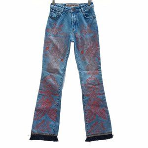 Y2K PARASUCO PATTERNED BOOTCUT JEANS